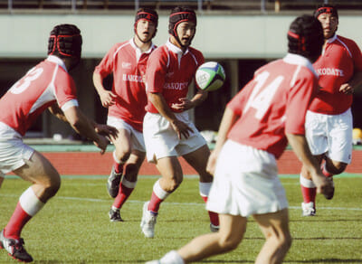 Nitadori playing rugby
